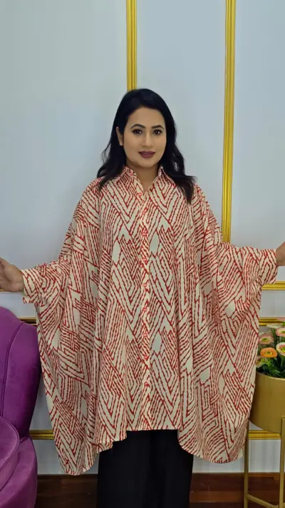 Women's Lightweight Georgette Kaftan – Free Size